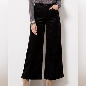 Paige Harper Ankle Wide Leg Pant Velvet Cordoury